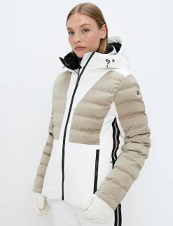 Skidjackor*8848 Altitude Audrey W Ski Jacket - Blanc/Lt Beige