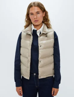 Dunjackor|Jackor*8848 Altitude Bella W Down Vest - Lt Beige