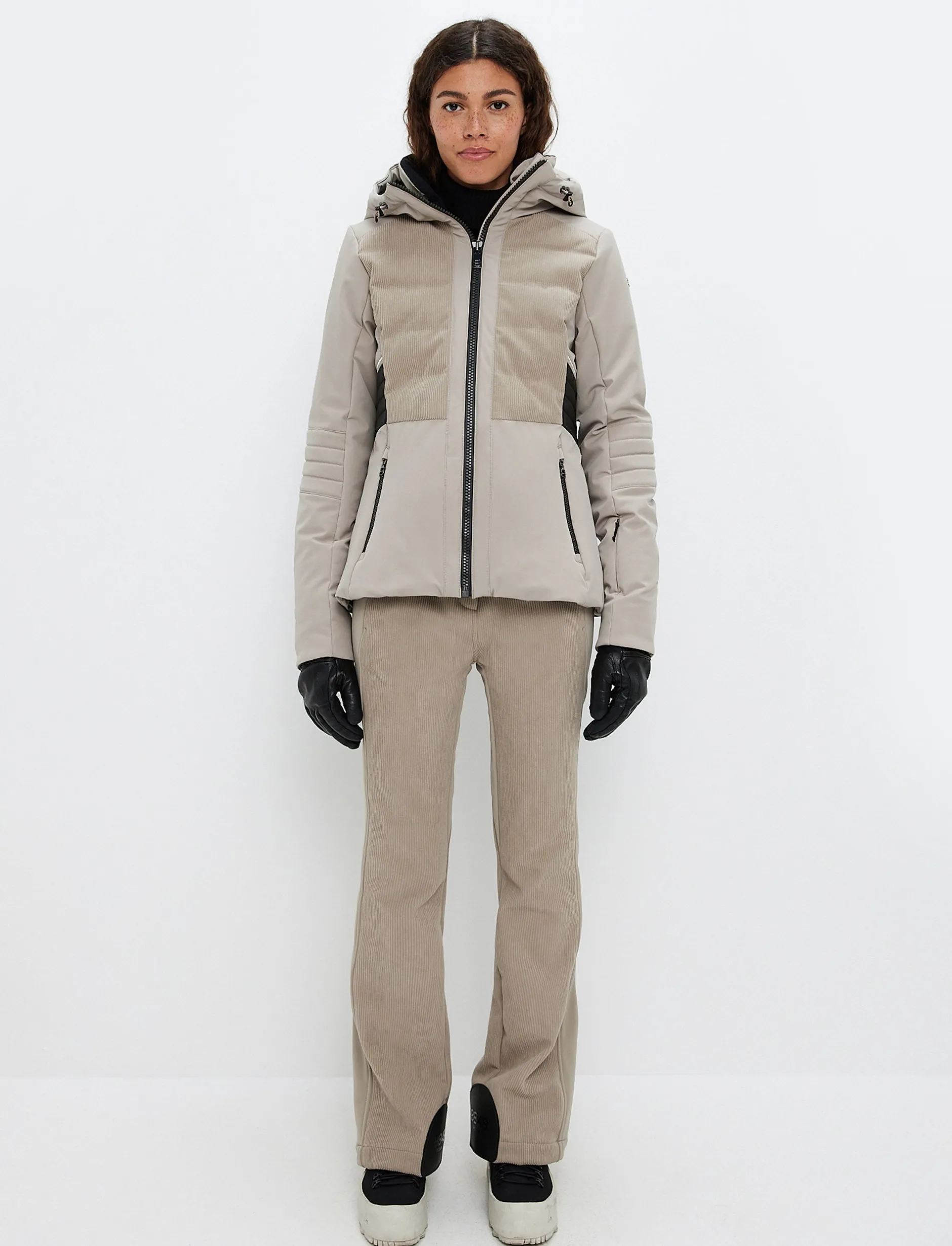 Skidjackor*8848 Altitude Clarice W Cord Ski Jacket - Lt Beige