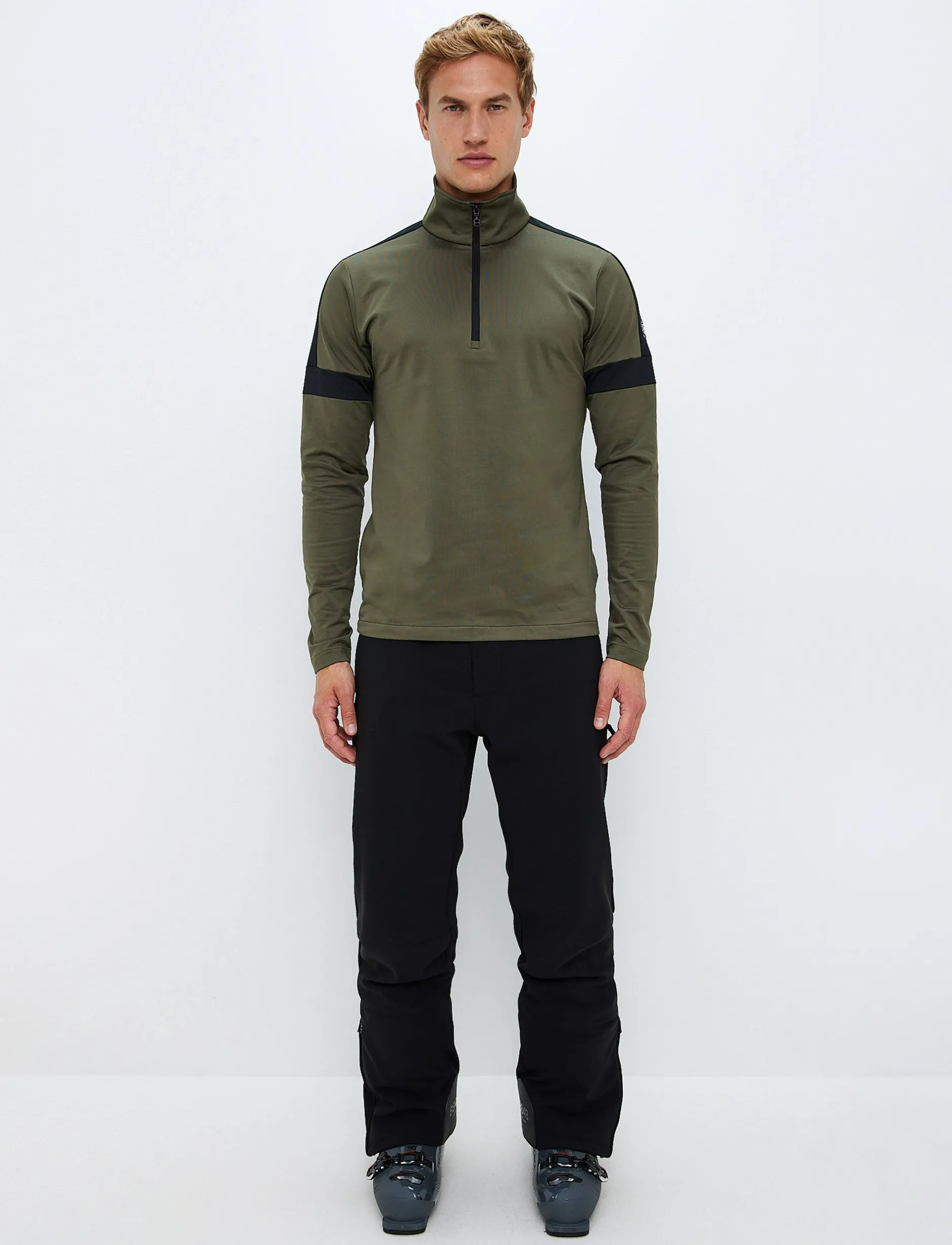 Mellanlager*8848 Altitude Dino 1/2 Zip Sweat - Army Green