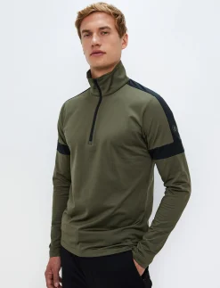 Mellanlager*8848 Altitude Dino 1/2 Zip Sweat - Army Green
