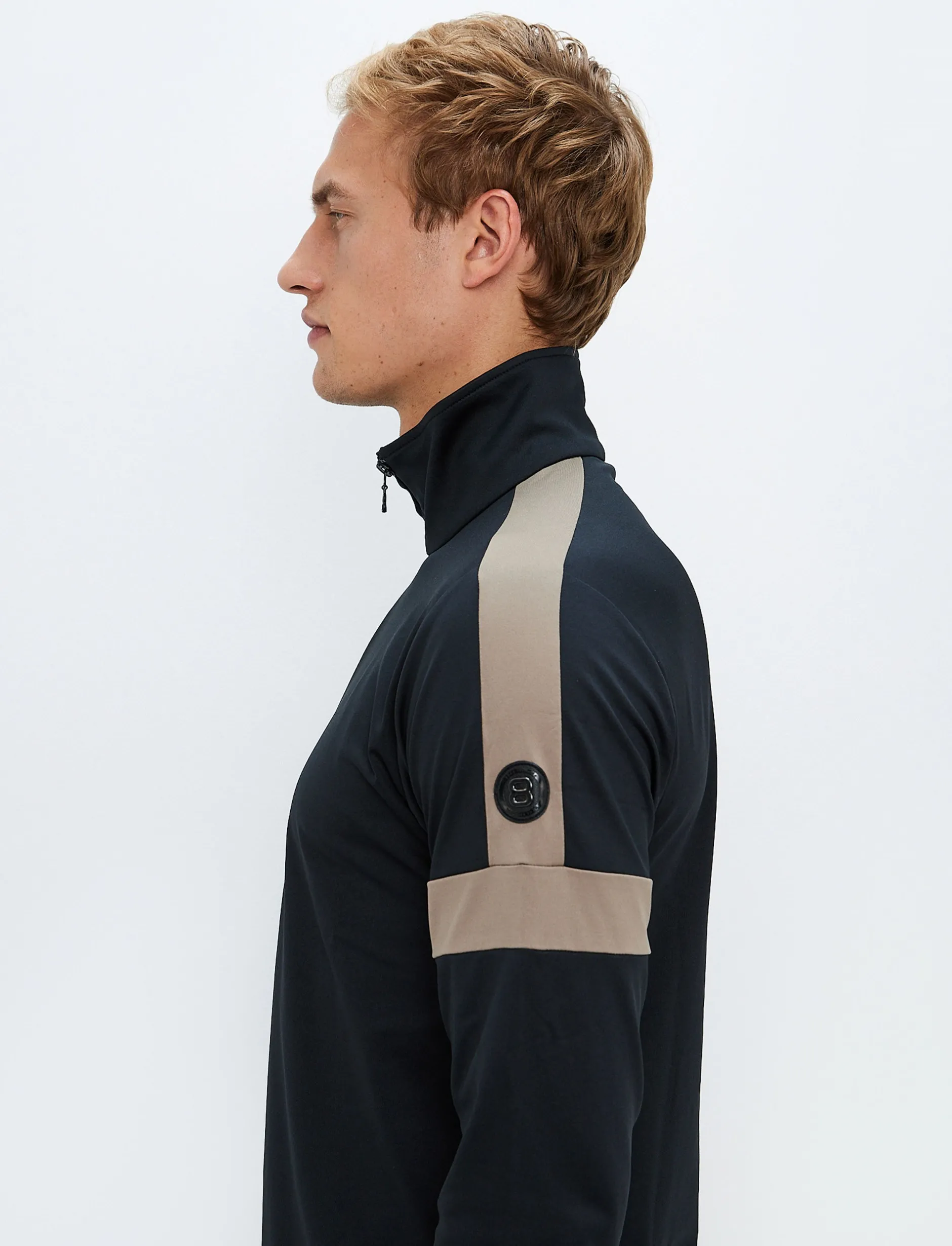 Mellanlager*8848 Altitude Dino 1/2 Zip Sweat - Black
