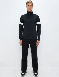 Mellanlager*8848 Altitude Dino 1/2 Zip Sweat - Black/White