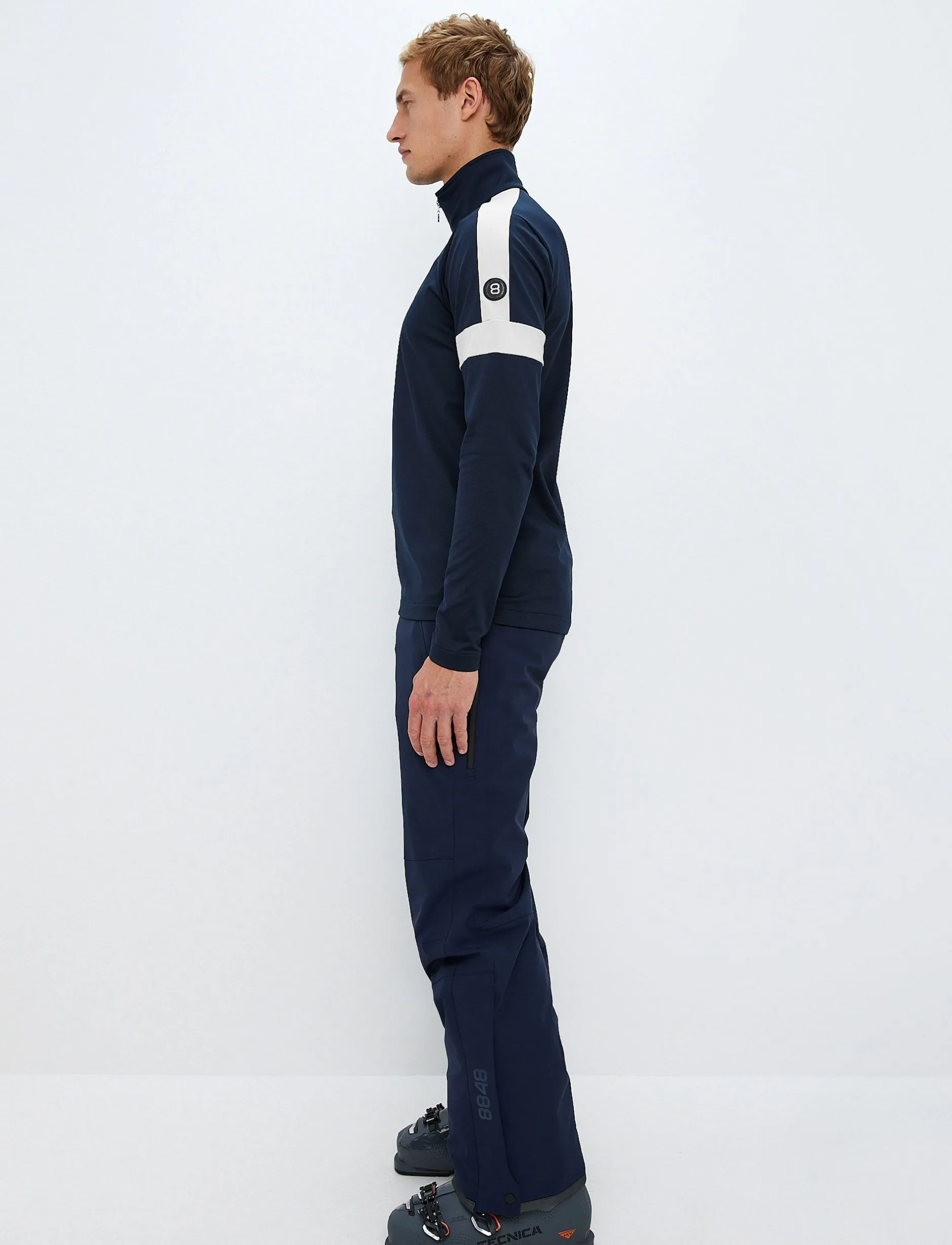 Mellanlager*8848 Altitude Dino 1/2 Zip Sweat - Navy