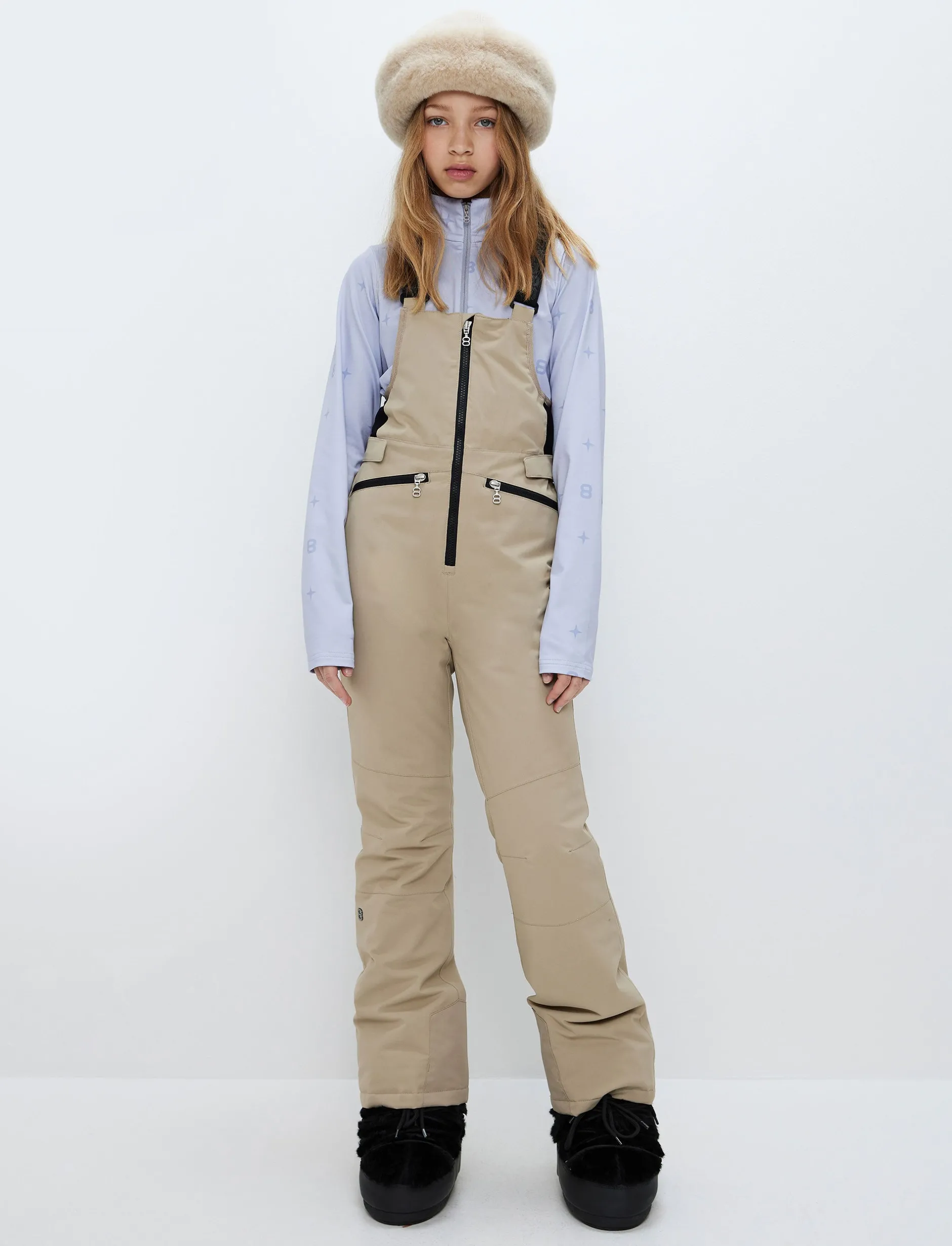 Skidbyxor*8848 Altitude Ella JR Bib Pant - Lt Fallen Rock