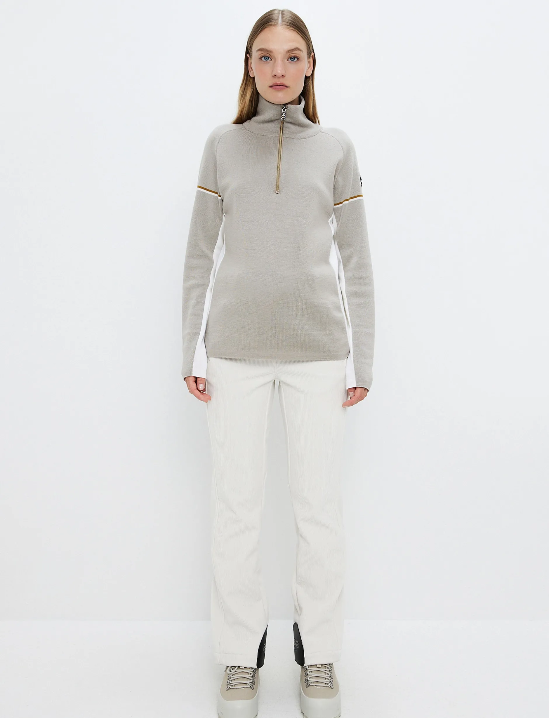 Tröjor|Mellanlager*8848 Altitude Ember W Merino Sweat - Lt Beige