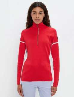 Tröjor|Mellanlager*8848 Altitude Ember W Merino Sweat - Poinsetta Red