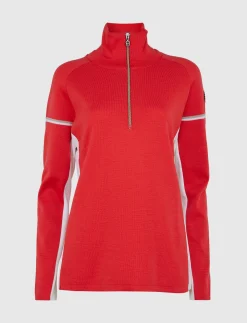 Tröjor|Mellanlager*8848 Altitude Ember W Merino Sweat - Poinsetta Red