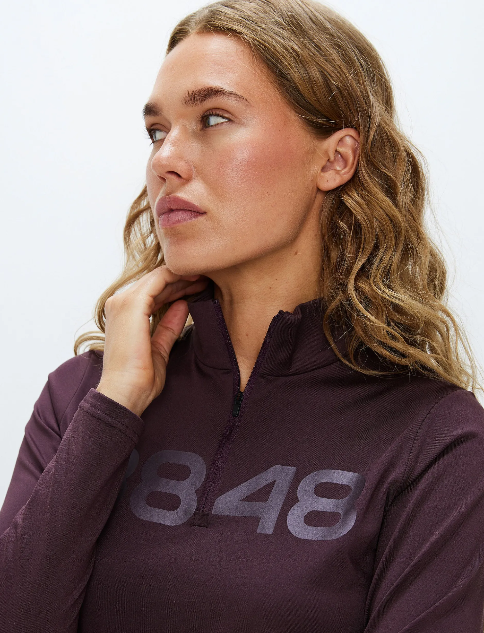 Mellanlager*8848 Altitude Fairlee W Sweat - Dk Burgundy