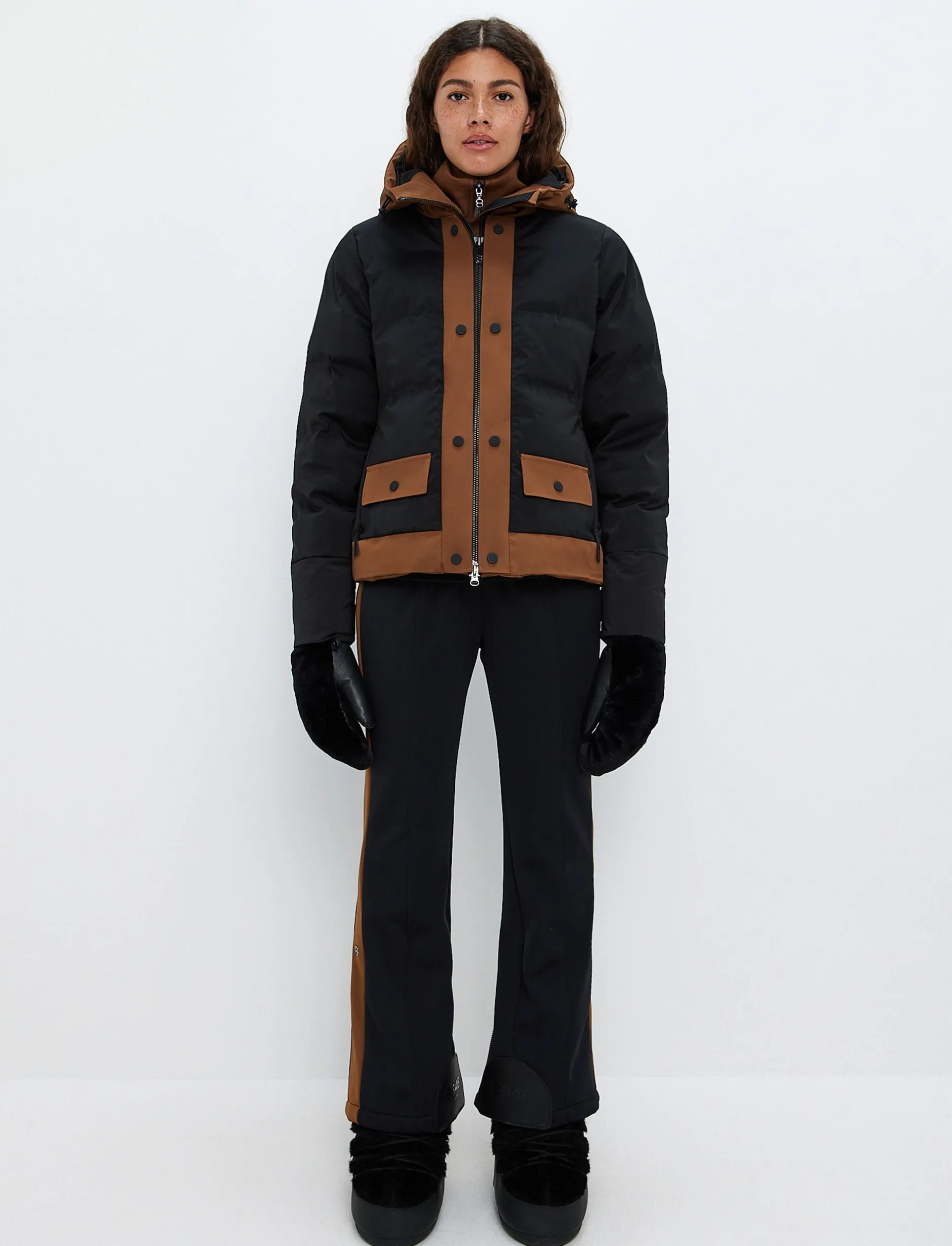 Skidjackor*8848 Altitude Harlow W Ski Jacket - Black/Cashmere Brown