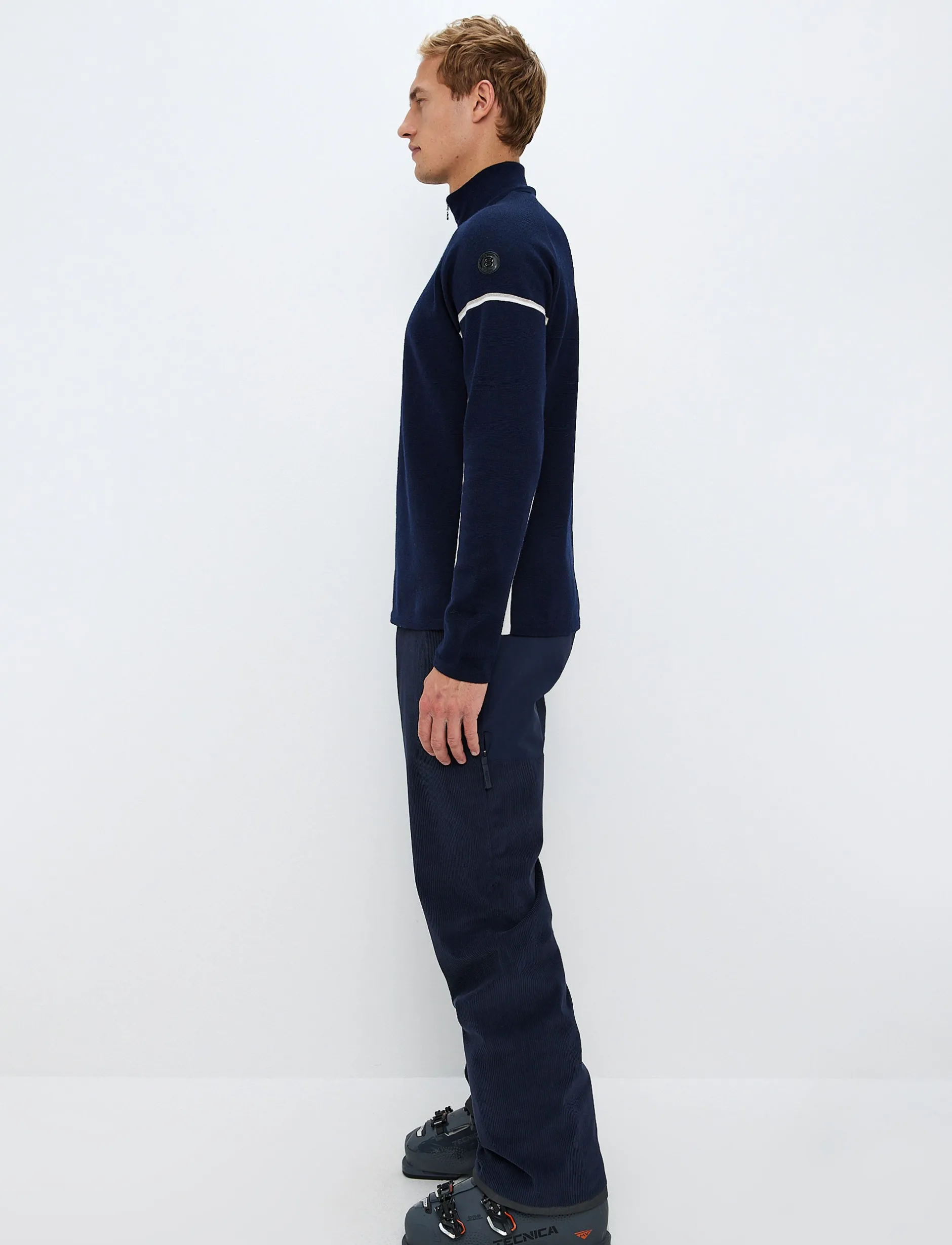 Tröjor|Mellanlager*8848 Altitude Moritz Merino Sweat - Navy