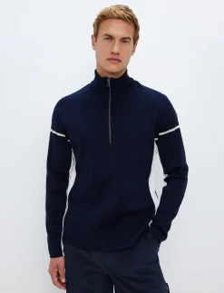 Tröjor|Mellanlager*8848 Altitude Moritz Merino Sweat - Navy