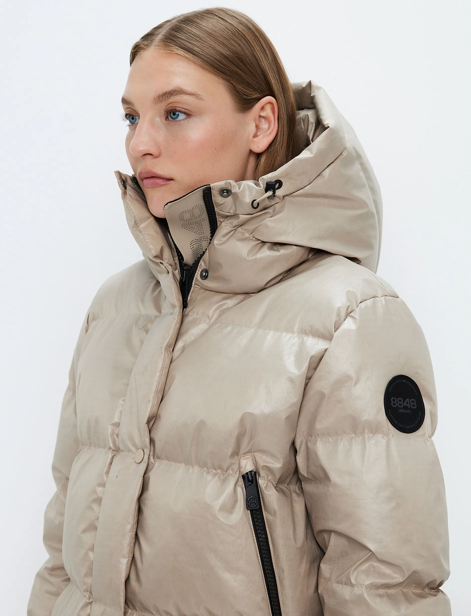 Dunjackor|Skidjackor*8848 Altitude Sarah W Ski Down Jacket - Lt Fallen Rock