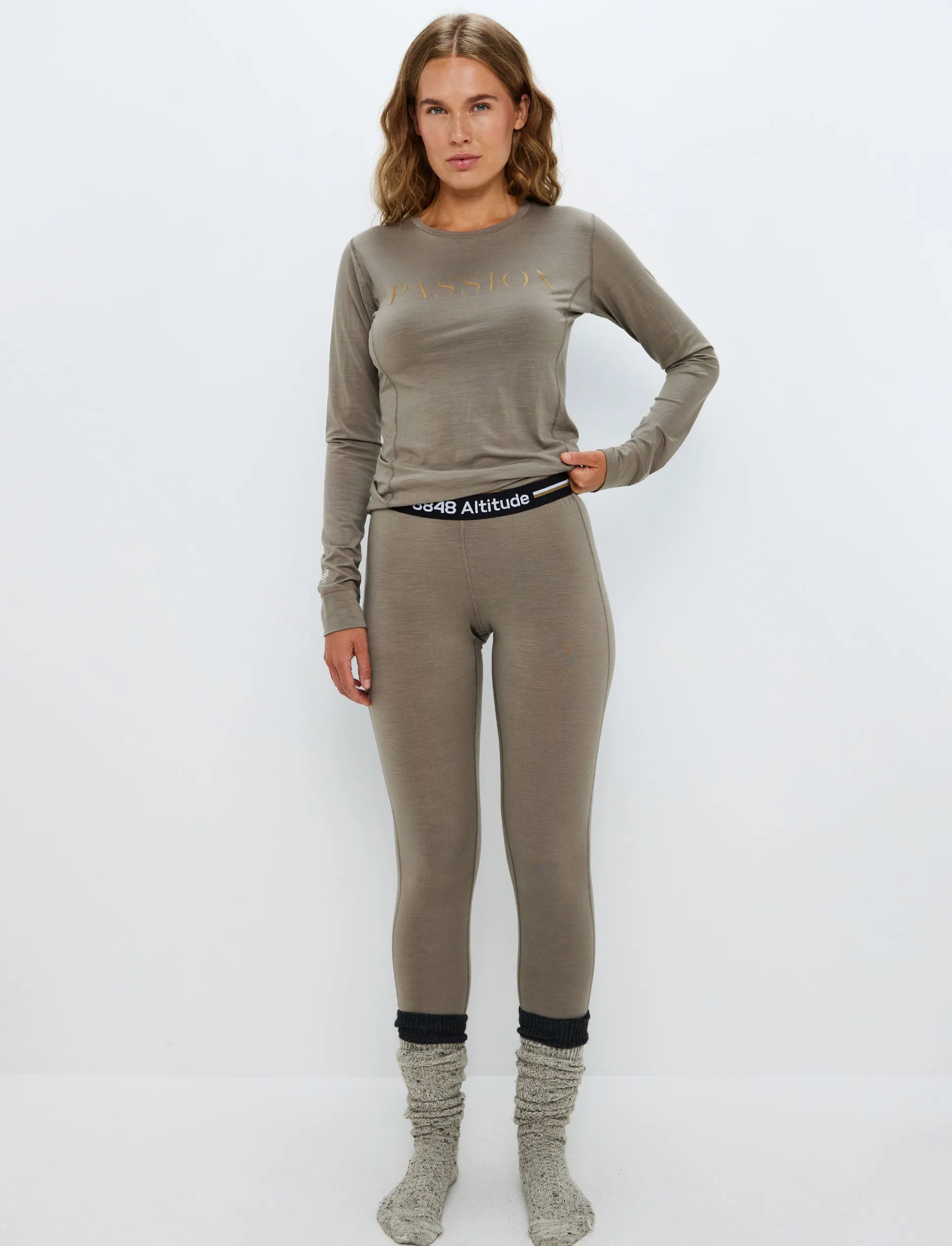 Mellanlager*8848 Altitude Sol W Wool Pant - Fallen Rock