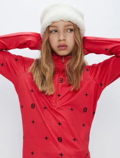 Mellanlager*8848 Altitude 8 Star Jr Sweat - Poinsetta Red