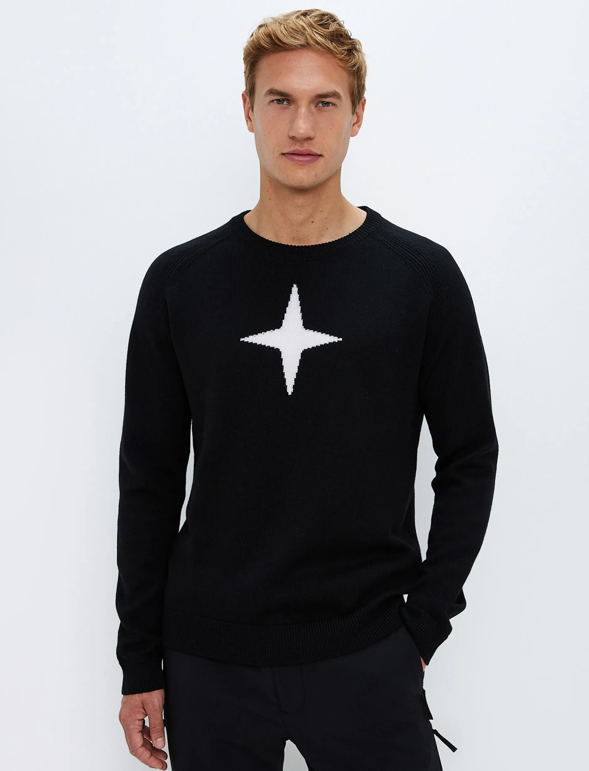 Tröjor|Mellanlager*8848 Altitude Star Merino Sweat - Black
