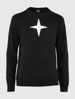 Tröjor|Mellanlager*8848 Altitude Star Merino Sweat - Black
