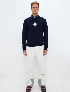 Tröjor|Mellanlager*8848 Altitude Star Merino Sweat - Navy